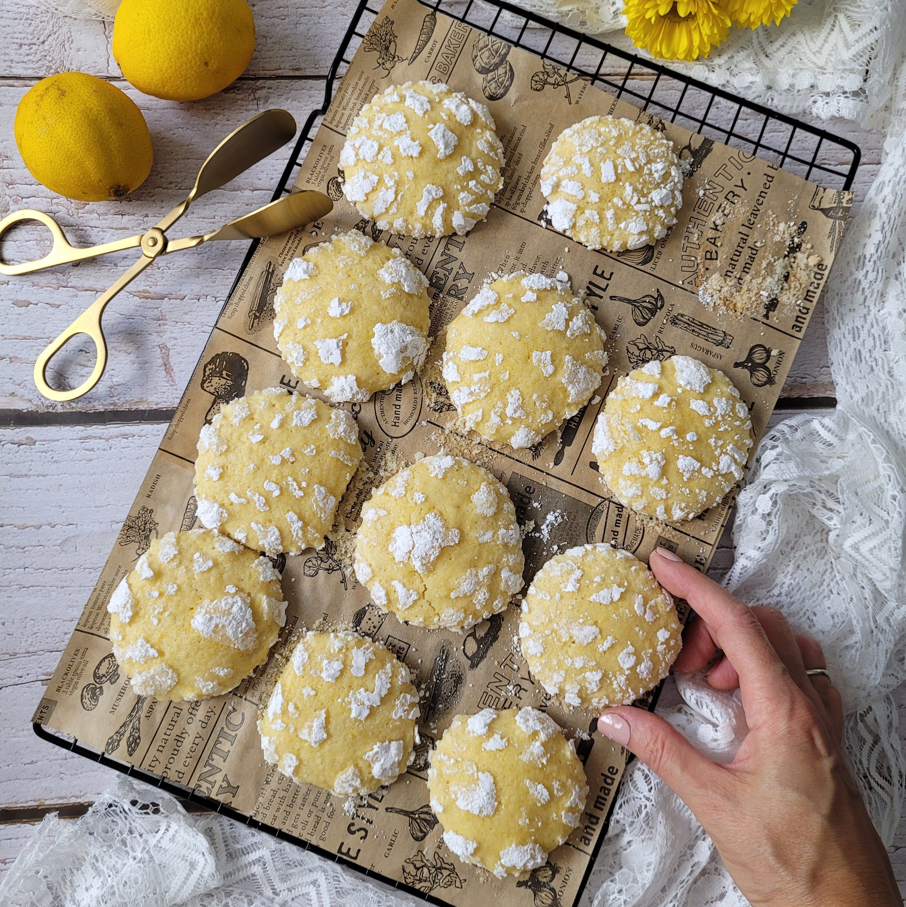 Lemon Crinkle Cookies