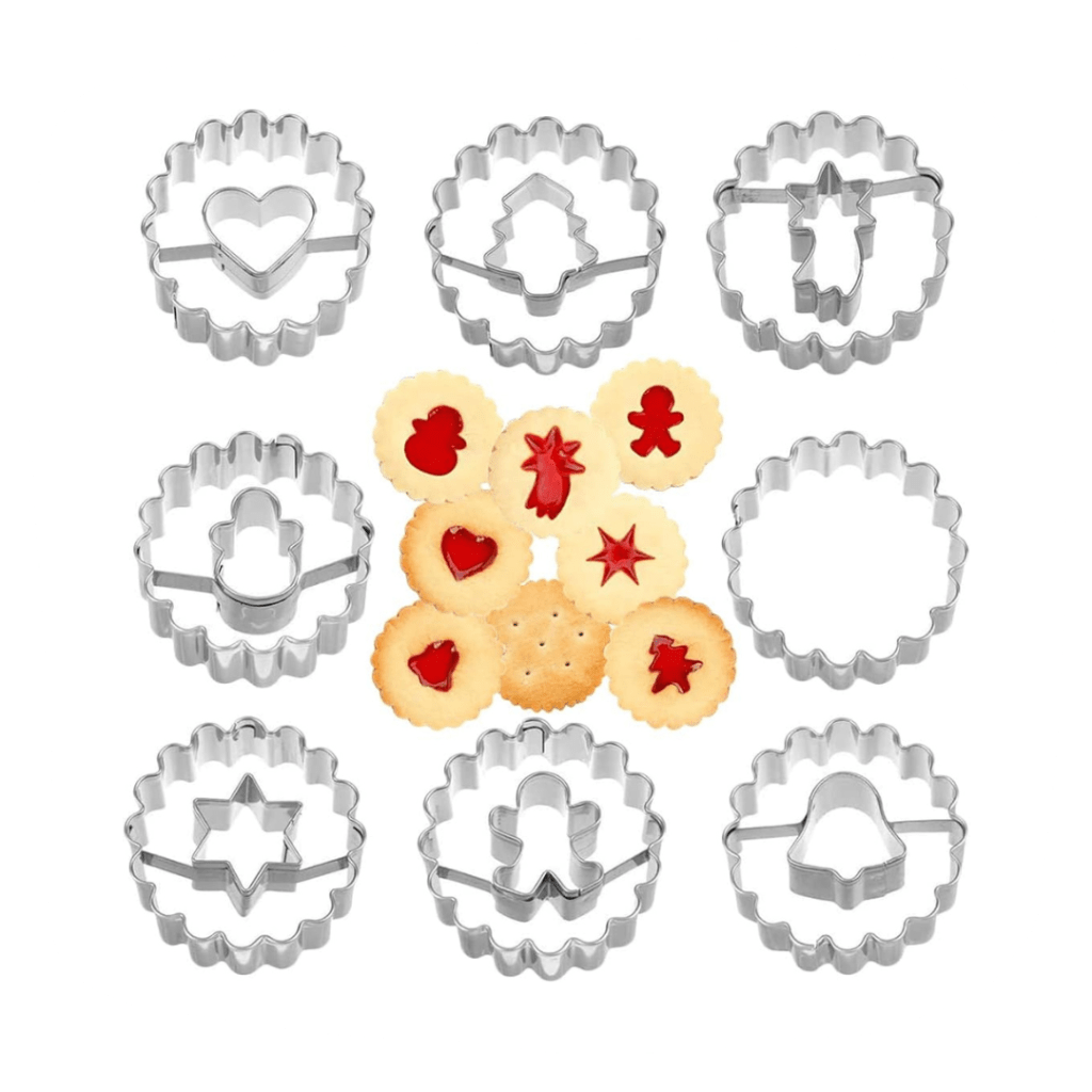 Bild von Linzer Ausstechern in verschiedenen Größen und Formen