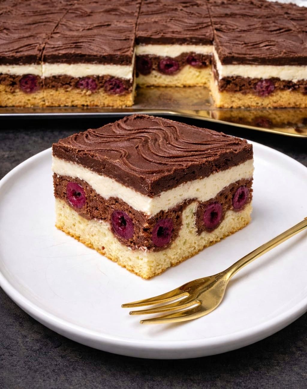 Klassische Donauwellen-Schnitten – einfach, saftig & lecker!